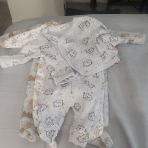 CT2190 Boys Bundle Play & Sleep Onesies & Two Piece 0-3 Months